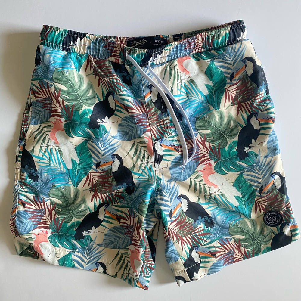 Mens Brooklyn Cloth Tucan Volleyball Swim Trunks